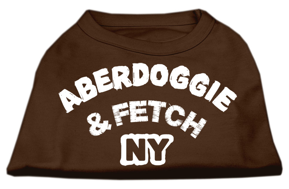 Aberdoggie NY Screenprint Shirts Brown XL